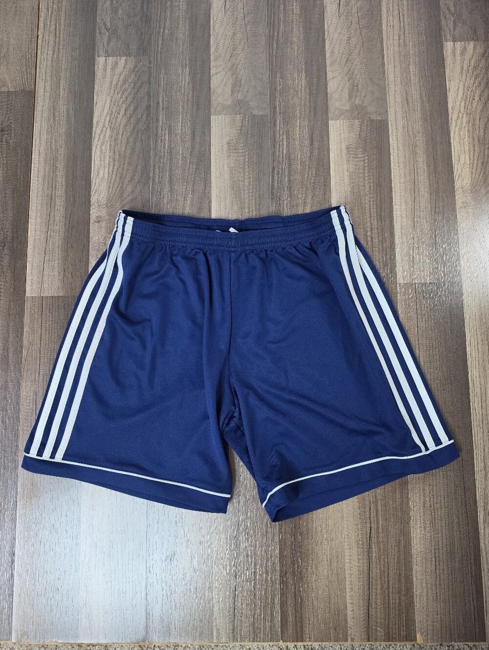 Adidas Squadra 17  Navy Blue Climalite Soccer Shorts Blokecore Athleisure. L